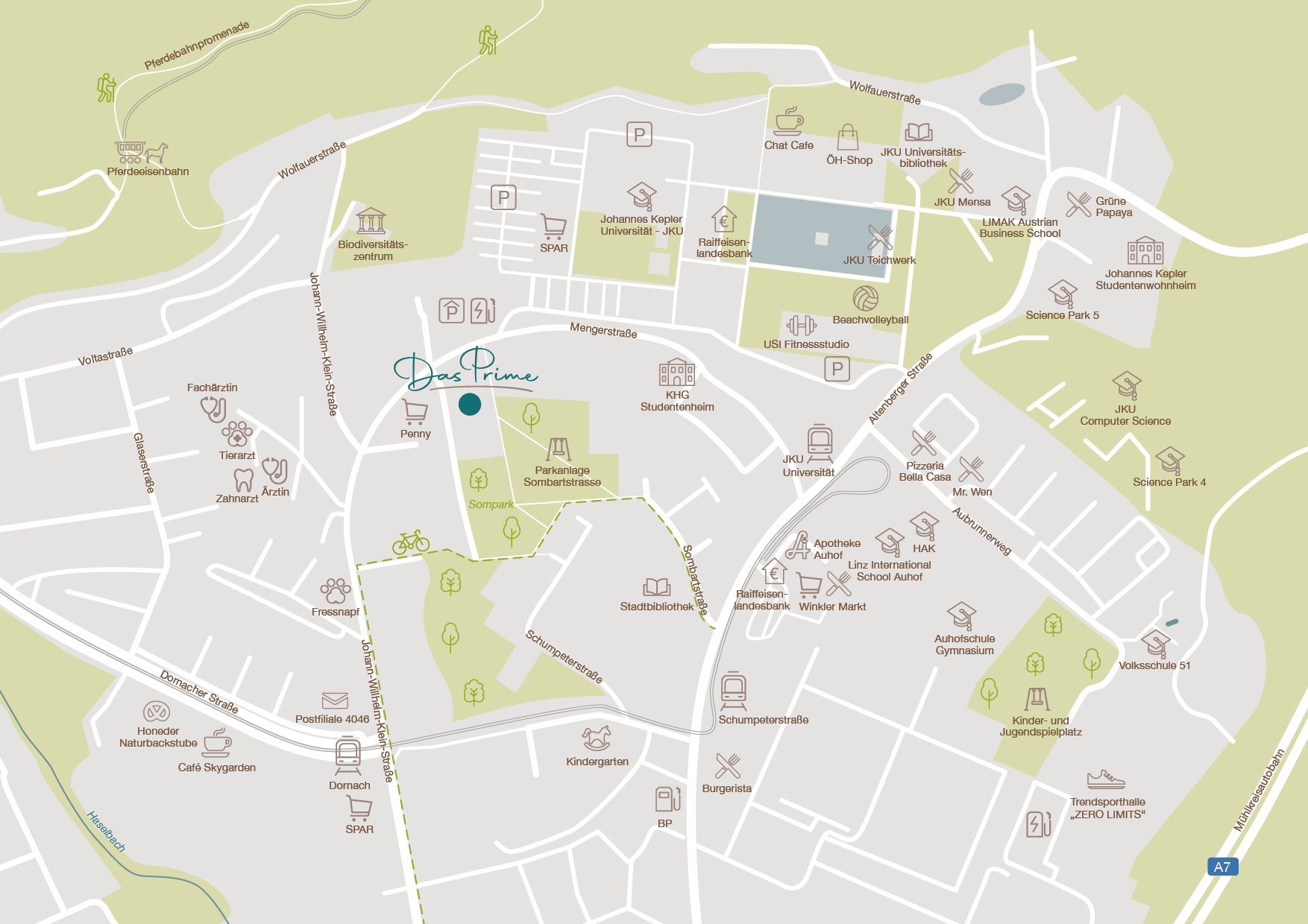 Das Prime - Lagekarte